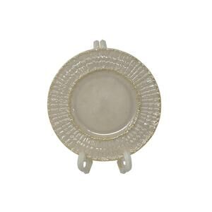 Belleek Pottery Limpet Yellow Bread and Butter Plate 4th Green Mark